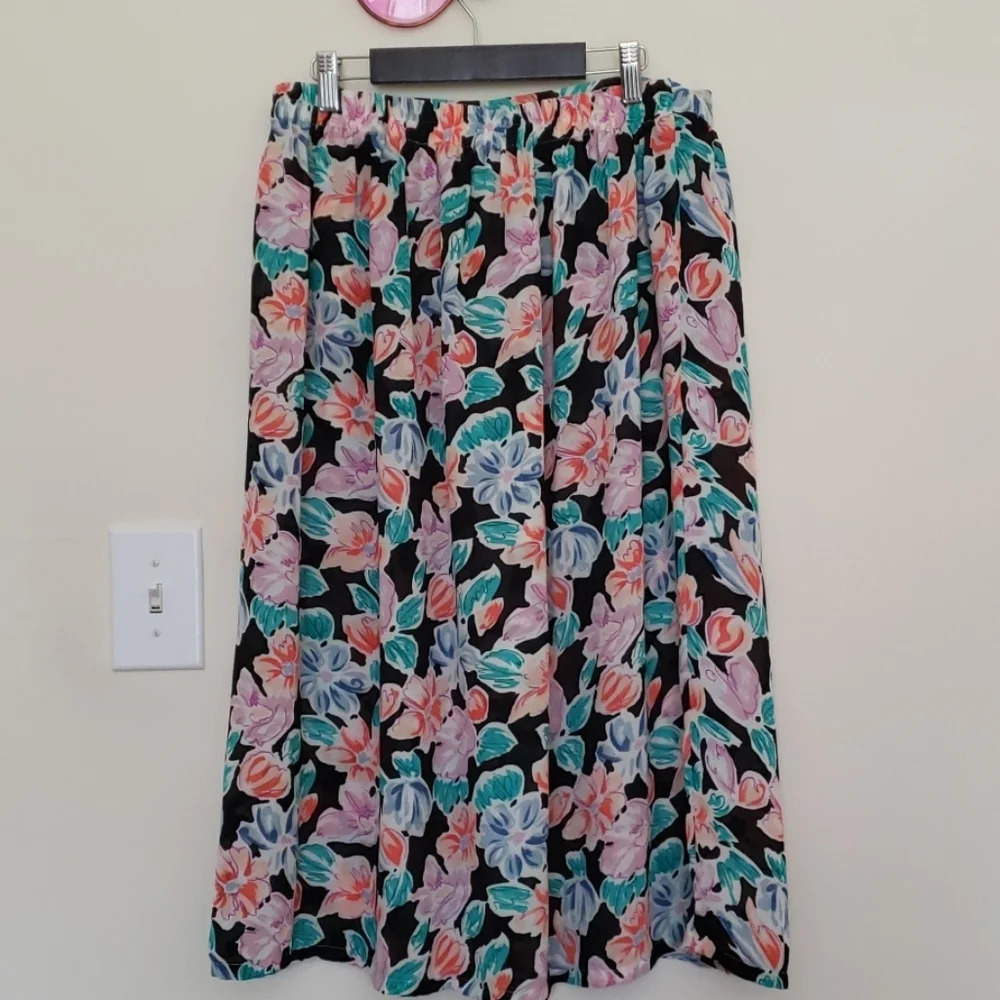 Vintage Judy Bond floral skirt - Picture 4 of 5
